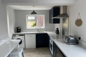 布里斯托Collingwood House by StayStaycations的白色的厨房配有水槽和洗碗机