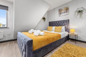 Captivating Serviced Room Sydenham London SE26客房内的一张或多张床位