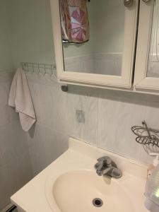罗斯代尔24511 149th Road Rosedale的一间带水槽和镜子的浴室
