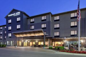 贝尔维尔TownePlace Suites by Marriott Detroit Belleville的享有Hampton inn suites durham酒店的外部景致。