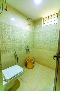 Kottakupam1BHK villa with swimming pool @ Dreamland的一间带卫生间和水槽的浴室