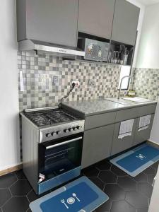 Tatu CityElegant apartment in TATU CITY的厨房配有炉灶和水槽