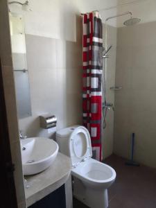 贾夫纳Nothern Residence的浴室配有卫生间、盥洗盆和淋浴。