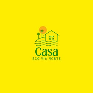 马塞约Casa Eco Via Norte - MCZ的公司标志,有房子和棕榈树