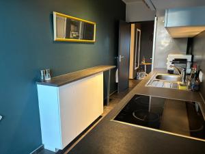 列日Alexis's loft 2的厨房配有水槽和台面