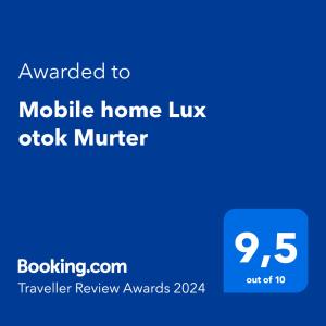 耶泽拉Mobile home Lux otok Murter的移动家用插头时钟号码的截图