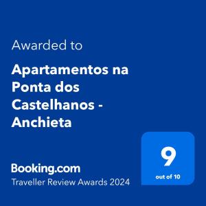 安谢塔Apartamentos na Ponta dos Castelhanos - Anchieta的给Mi porta dos的手机短信