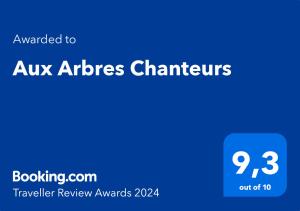 PloulechAux Arbres Chanteurs的蓝色长方形,有阿克克斯飞机聊天词