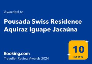 阿奎拉兹B&B Pousada Swiss Residence的黄色方形,有修饰语,修饰语, ⁇ 然一新