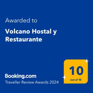 圣萨尔瓦多Volcano Hostal y Restaurante的黄标,标有发往伏尔加医院抗药性