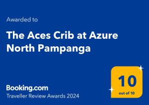 圣费尔南多The Aces Crib at Azure North Pampanga的北面蔚蓝全景的王 ⁇ 俱乐部的屏幕