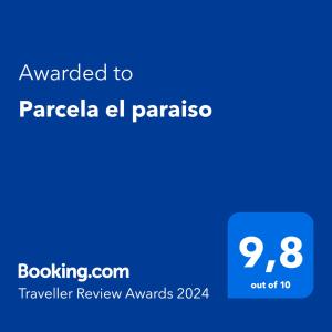 多拉代尔Parcela el paraiso的给Parguilla el panisse发来的电话的截图