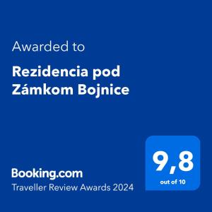 波切尼斯Rezidencia pod Zámkom Bojnice的公投广告赞比亚反弹网站的截图