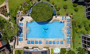 维雷亚阿斯顿毛伊岛山酒店的享有度假村游泳池的顶部景致