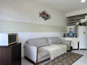 约恩维利Valentina Ramos Pousada - Joinville-SC的带沙发和电视的客厅