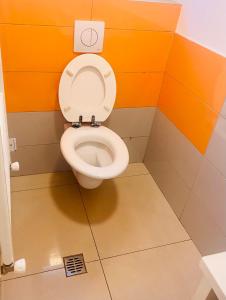 布加勒斯特CAZAN HOUSE的一间位于摊位的卫生间浴室