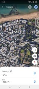 突尼斯باردو الحناية的城市地图,城市建筑和海洋