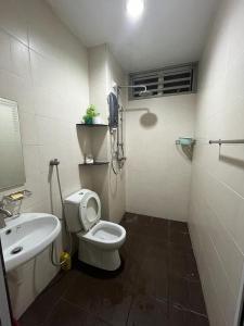 巴特沃思Mega Homestay的浴室配有白色卫生间和盥洗盆。