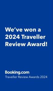 埃梅Le Patio d’Eymet的蓝标,表示我们赢得了旅行者评审奖