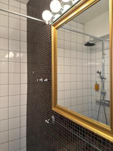 谢莱夫特奥维多利亚酒店的一间带镜子和淋浴的浴室