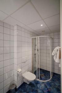 莫尔德Molde Fjordhotell - by Classic Norway Hotels的一间带卫生间和淋浴的浴室。