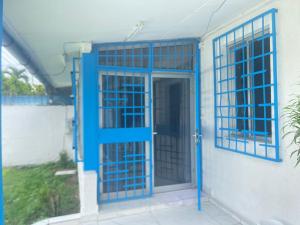 利伯维尔louis LBV的房子边的蓝色门