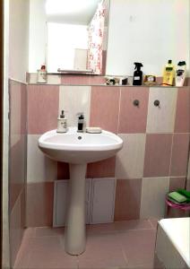 GhimbavMilu Residence 2的一间带水槽和镜子的浴室