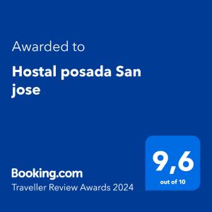 San José de SuaitaHostal posada San jose的给医院帕斯卡桑的文本的手机的屏幕照