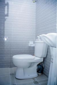 达累斯萨拉姆Swahili Homes- Ada Estate的浴室配有白色卫生间和盥洗盆。