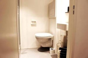 蒂尔堡Cozy Studio Unit With Kitchen & Bathroom的一间带卫生间和淋浴的小浴室