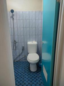 PasarbaruHomestay Suryati Tanjong Tinggi的一间带卫生间和淋浴的小浴室
