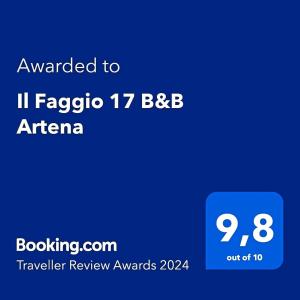 阿尔泰纳Il Faggio 17 B&B的被授予非洲illico bc的蓝色标志