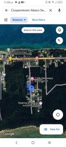 Cooperʼs Town7hills comfort suites的海滩谷歌地图的屏幕照