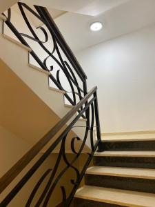科帕奥尼克Residence Hill A83的房屋内有黑色金属栏杆的楼梯