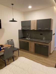 科帕奥尼克Residence Hill A83的客房设有带桌子和床的厨房。