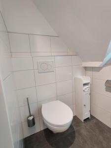 里德因克瑞斯Ort 245的一间位于客房内的白色卫生间的浴室