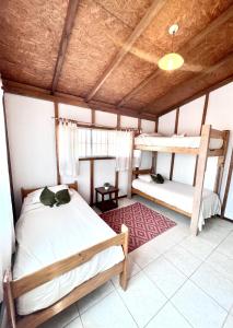 索里托斯Sand Castle Ocean Suites的一间卧室配有两张双层床。