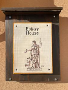 阿格里真托Estia's House的房屋一侧的标志