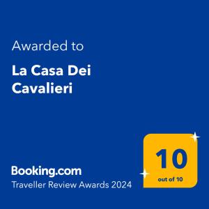 CaccamoLa Casa Dei Cavalieri的黄色盒子,文字被授予la casa del caviar