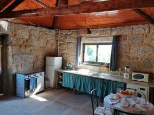 维埃拉·多米尼奥Country House - Hippie Garden的厨房配有水槽和炉灶 顶部烤箱