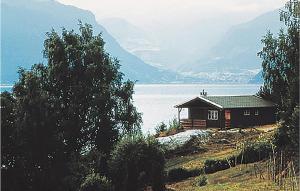 巴里斯川Beautiful Home In Balestrand With Kitchen的湖畔的小房子