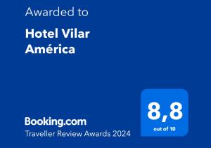 波哥大Hotel Vilar América的带有美国电子音频的手机的截图