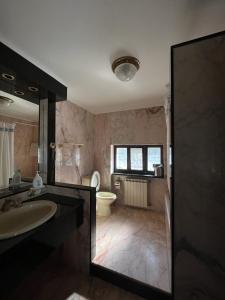 圣费利切-奇尔切奥FONDAZIONE VILLA POINT ONLUS的一间带水槽和卫生间的浴室