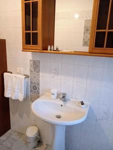 圣彼得罗-泰尔梅堡Elisa's House, Una coccola!的浴室配有白色水槽和卫生间。