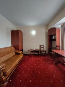 图尔恰伊格力塔酒店的客厅配有沙发和桌子