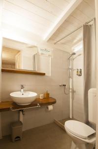 马丁纳弗兰卡Trulli Valle d'Itria的一间带水槽和卫生间的浴室