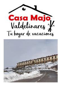 巴尔德利纳雷斯Casa Majo Valdelinares VUTE-23-002的不规则的椭圆线标牌