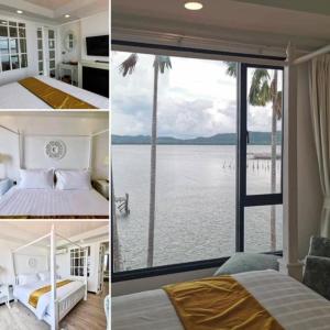 Ban Nong Nam KhaoAT Kung Kra baen Hotel and Residence的水景卧室的两张图片
