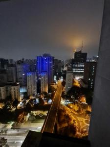 圣保罗Hotel Blue Boutique Paulista的享有城市美景,