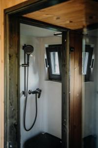 帕蒂赞斯克AIVA Glamping的一间带淋浴的浴室